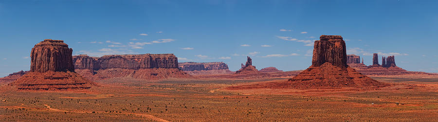 Monument Valley Panoramic Photograph by Bob Coates