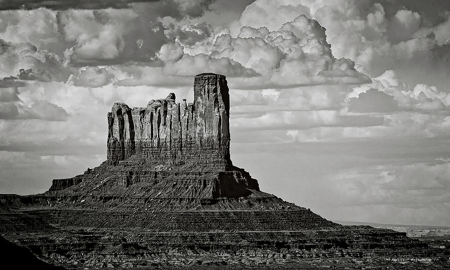 Nature Photograph - Monument Valley - Stagecoach Butte  by Saija Lehtonen