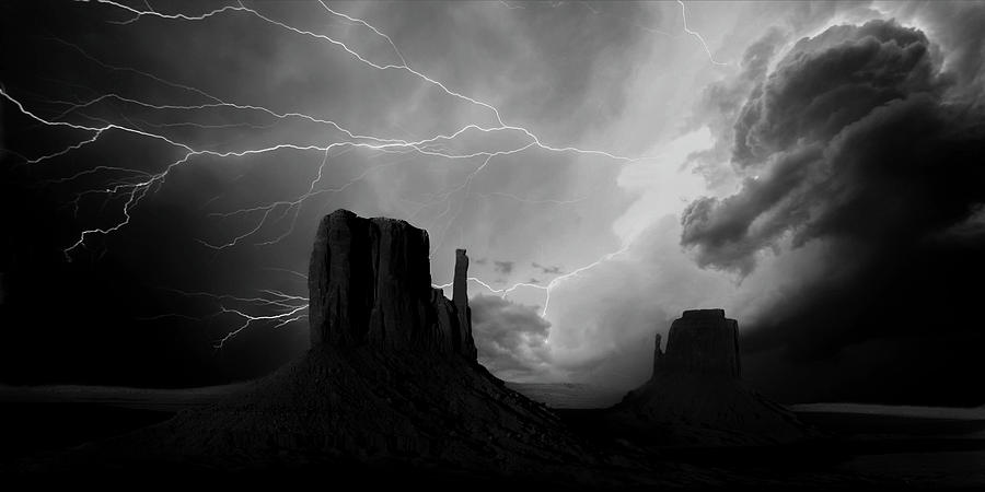 Monument Valley Storm Photograph by Steve Snyder