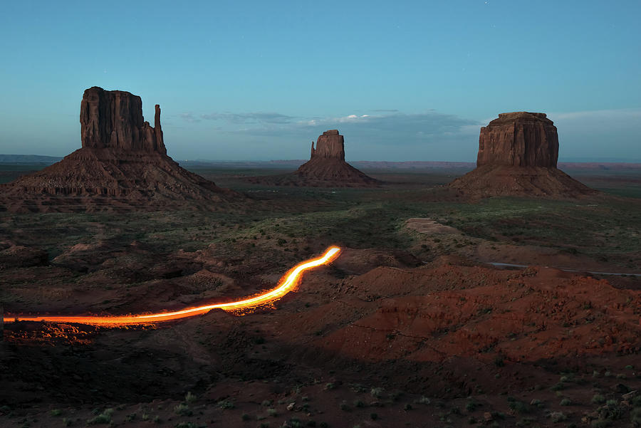 Mountain Photograph - Monument Valley Streak by Gregory Ballos