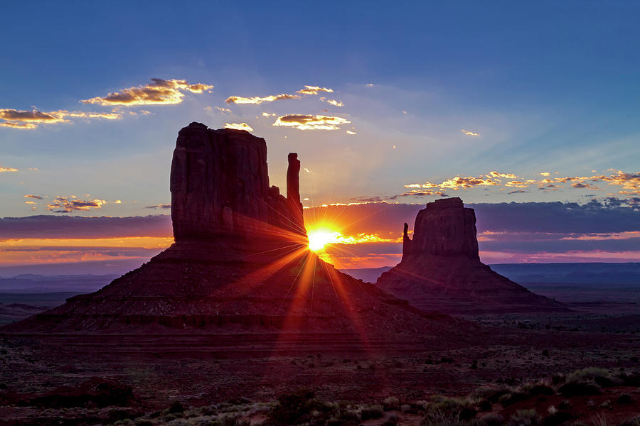 Monument Valley Sunrise Photograph by Teri Virbickis