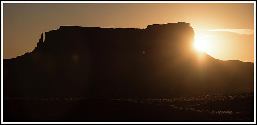 Monument Valley Sunrise, Utah, Arizona Border Photograph by A Macarthur Gurmankin