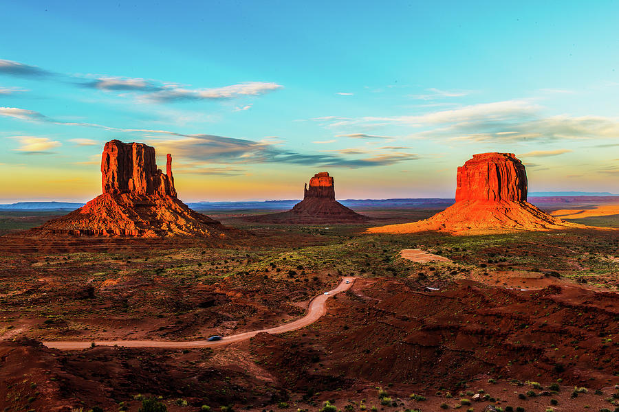 Monument valley sunset Photograph by Hisao Mogi
