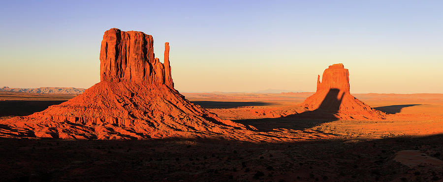 Sunset Photograph - Monument Valley Sunset Panorama by Wasatch Light