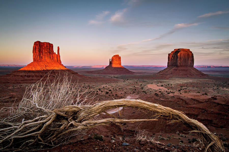 Monument Valley Sunset Photograph by Wesley Aston