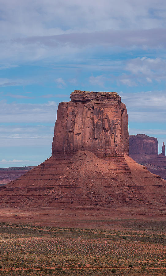 Monument Valley Triptych Panel No.2 Photograph by Bud Simpson