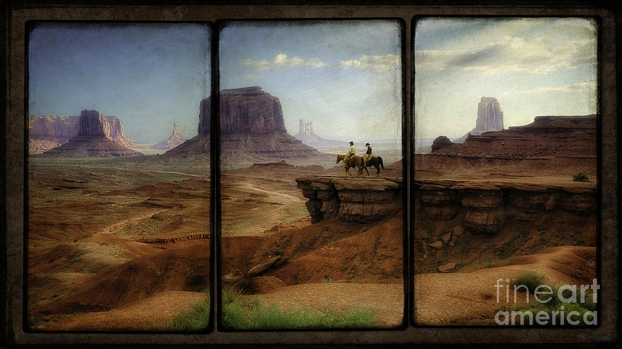 Monument Valley Triptych Photograph by Priscilla Burgers