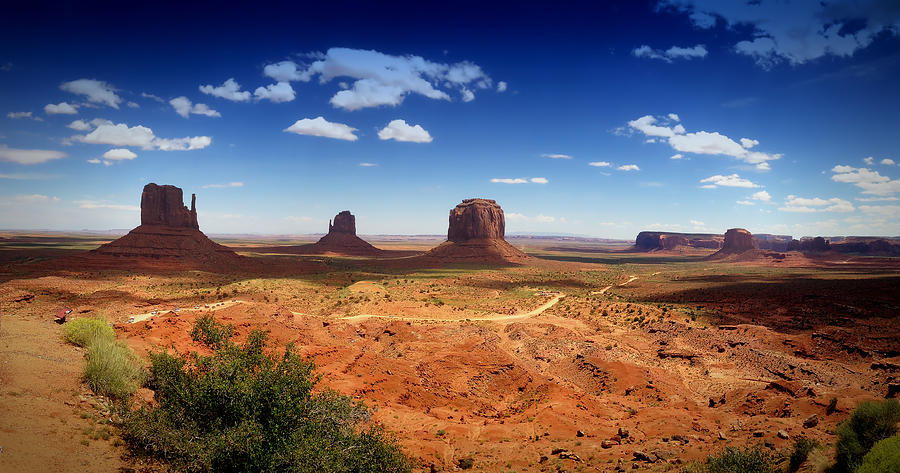 Nature Photograph - Monument Valley Utah by James Bethanis