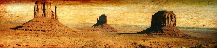 Monument Valley - Vintage Western Photograph by Judy Kennedy