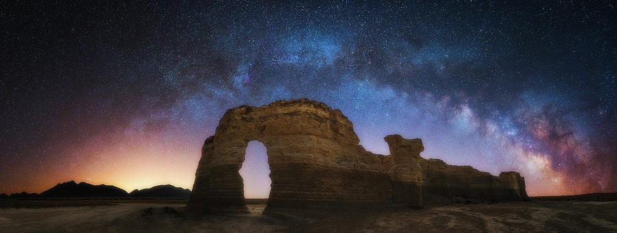 Landscape Photograph - Monumental Milky Way by Darren White