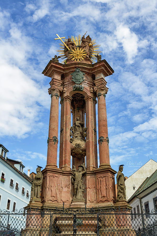 Monumental plague column in Banska Stiavnica, Slovakia Photograph by Elenarts - Elena Duvernay photo