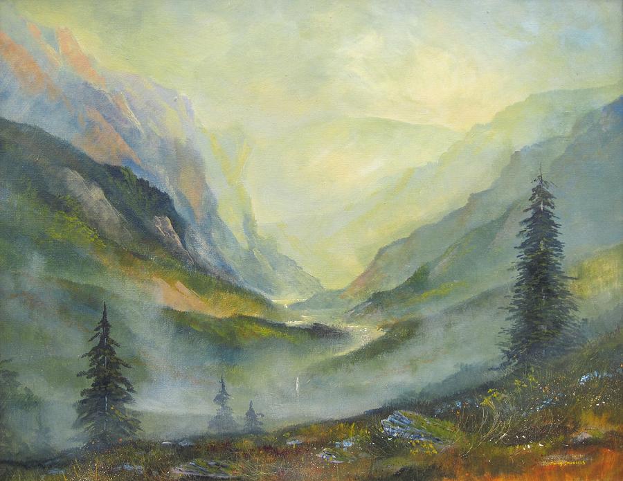 Mountain Painting - Monumental by Curt Curt