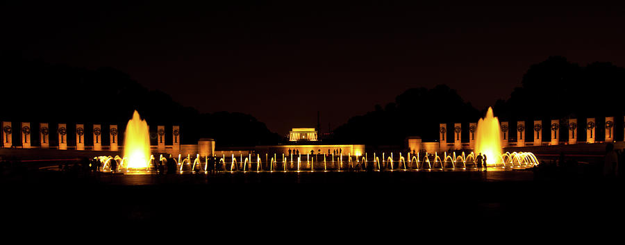 Monuments at Night Photograph by Paul Mangold