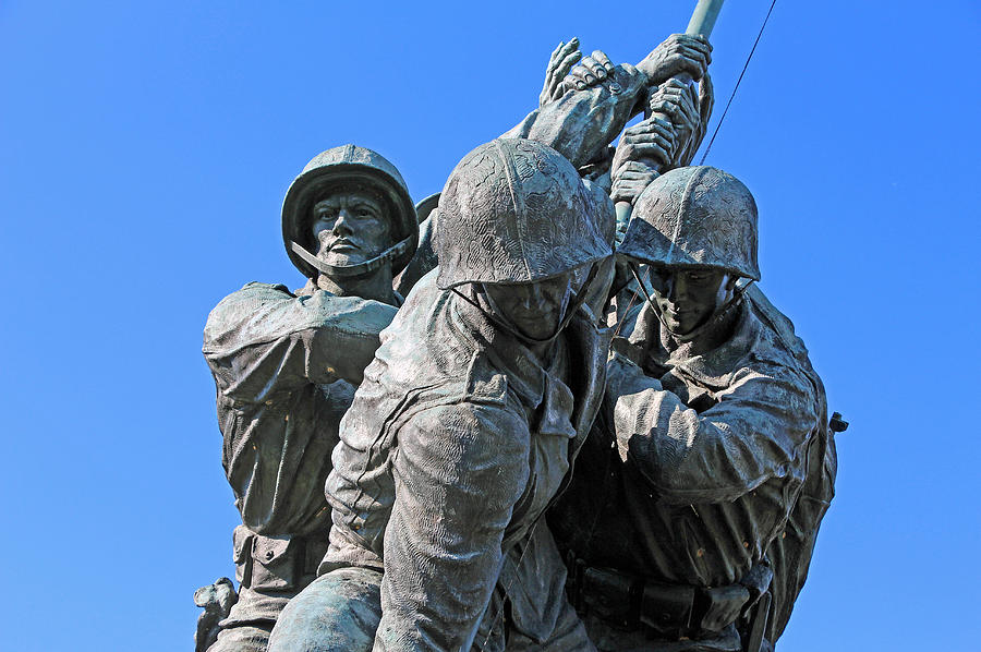 Monument's Men -- The Iwo Jima Memeorial Photograph by Cora Wandel ...