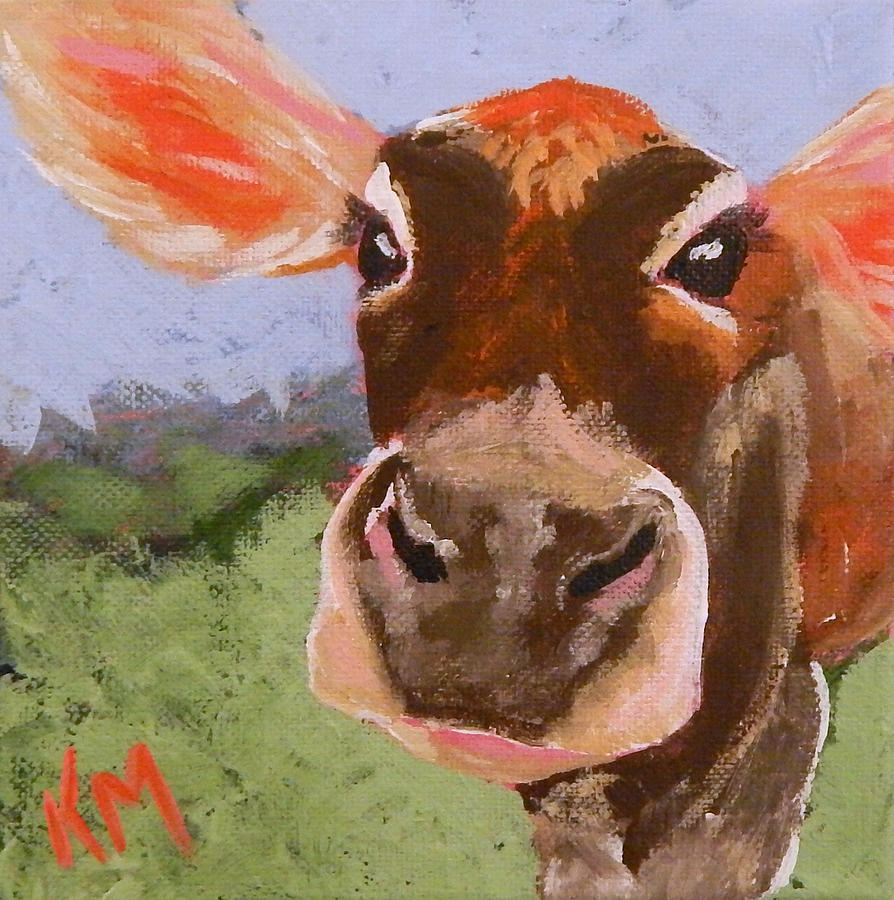 Moo Painting by Kristin Murphy | Fine Art America