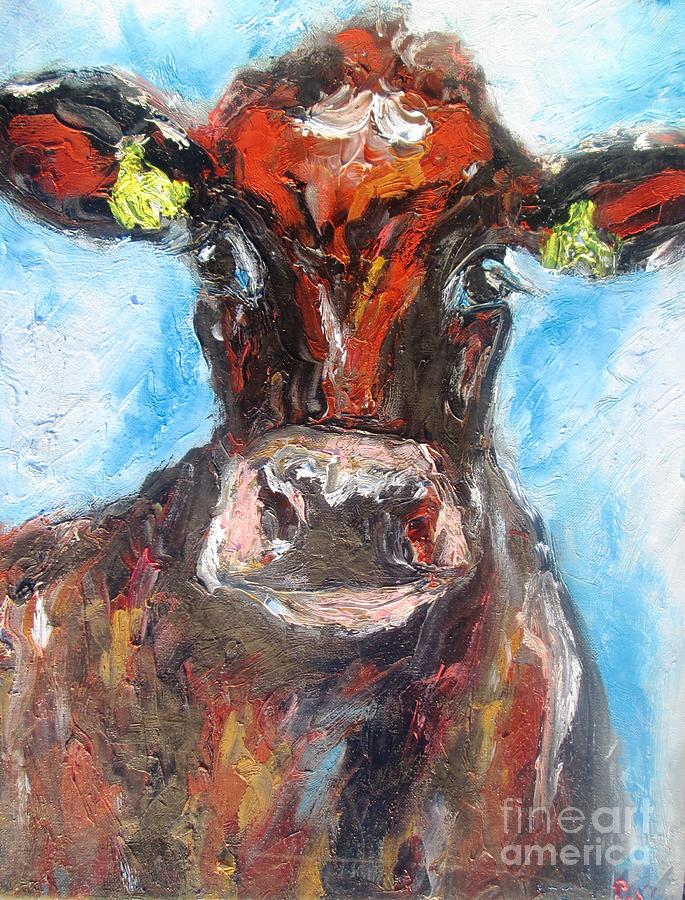 Moo Cow Paintings Painting by Mary Cahalan Lee - aka PIXI