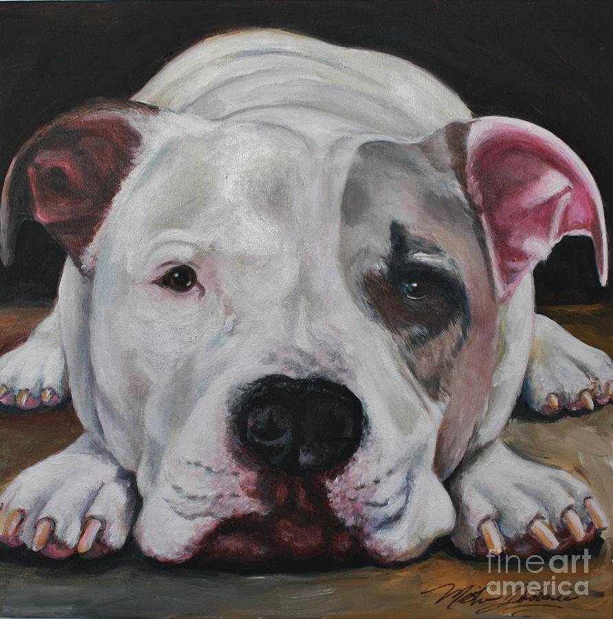 Dog Painting - Moo by Misha Ambrosia