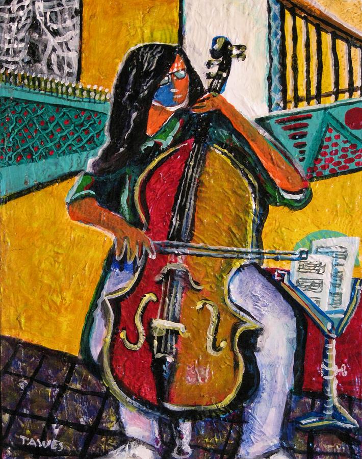 Mood in Music Painting by Dennis Tawes