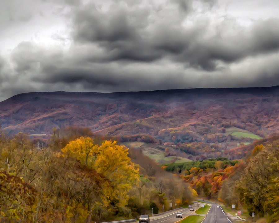 Moody Autumn Day In Virginia Photograph by Kerri Farley