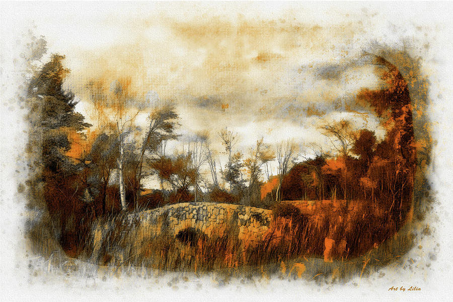 Moody autumn day Digital Art by Lilia D