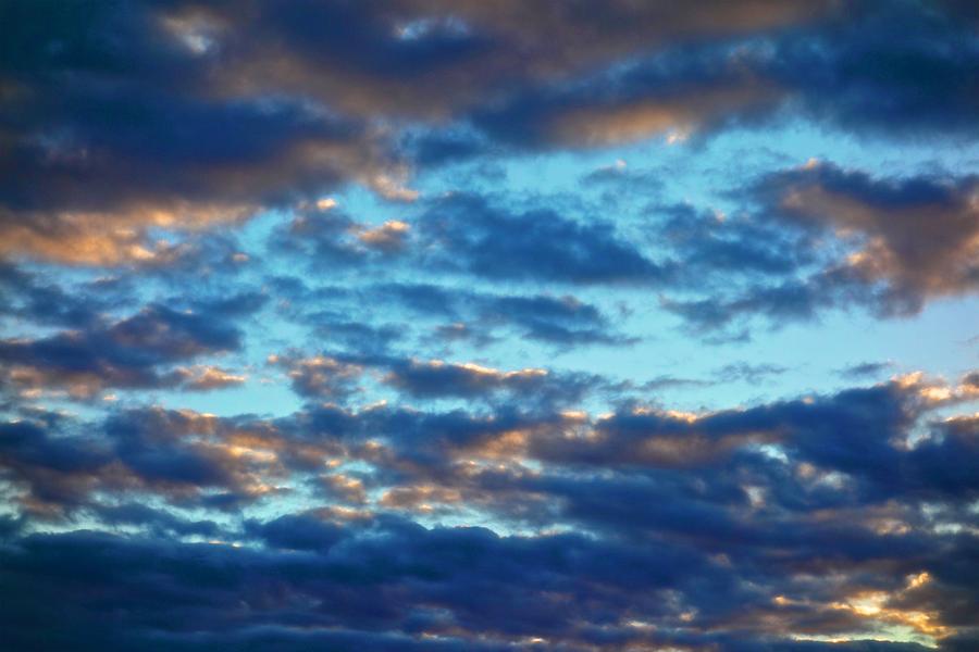 Moody Blue Skies Painting by Joan Reese
