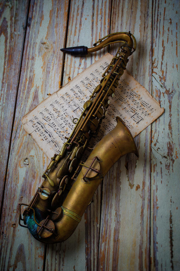 Music Photograph - Moody Sax by Garry Gay
