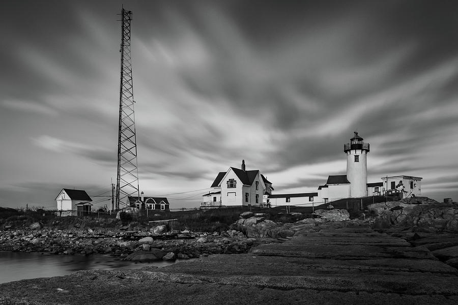 Moody Sky at Eastern Point Lighthouse Photograph by Kristen Wilkinson