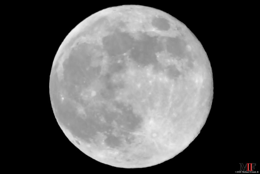 Moon 29MAY18 Photograph by Michael Frank Jr