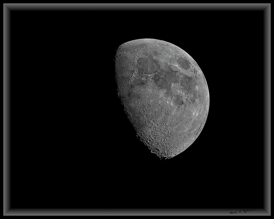 Moon 67 Percent fr23 Photograph by Mark Myhaver