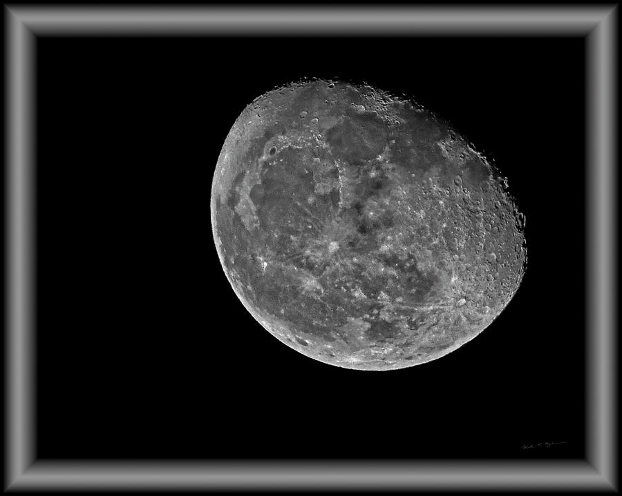 Moon 8483bw Photograph by Mark Myhaver