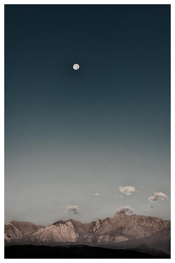 Moon and Mountains Photograph by Bo Nielsen