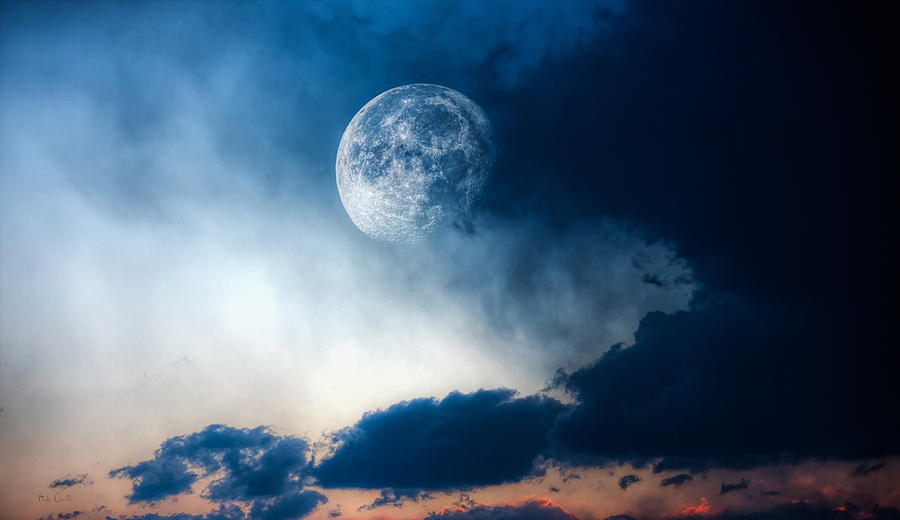 Nature Photograph - Moon by Bob Orsillo
