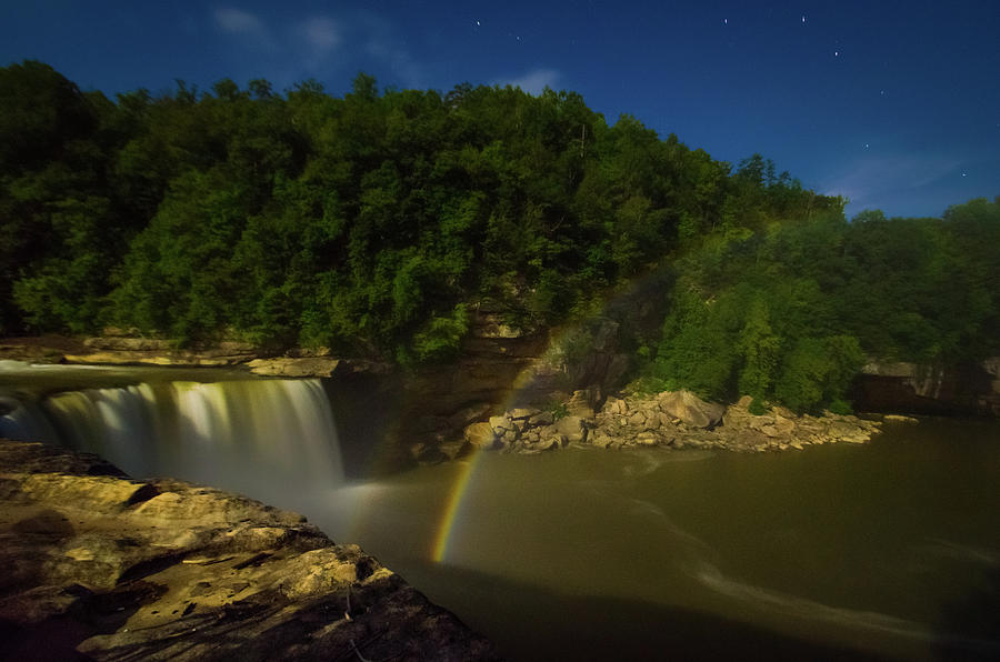 Moon Bow at Cumberland Falls Corbin,KY Photograph by Ina Kratzsch