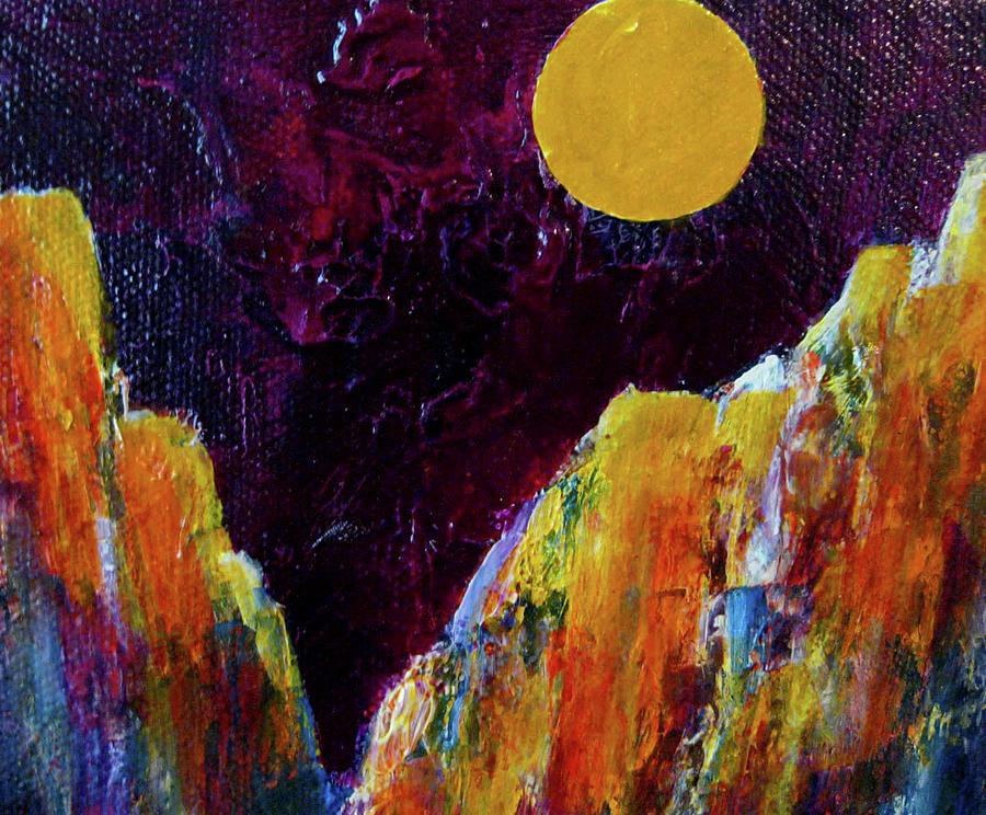 Moon Canyon Painting by Janice Nabors Raiteri