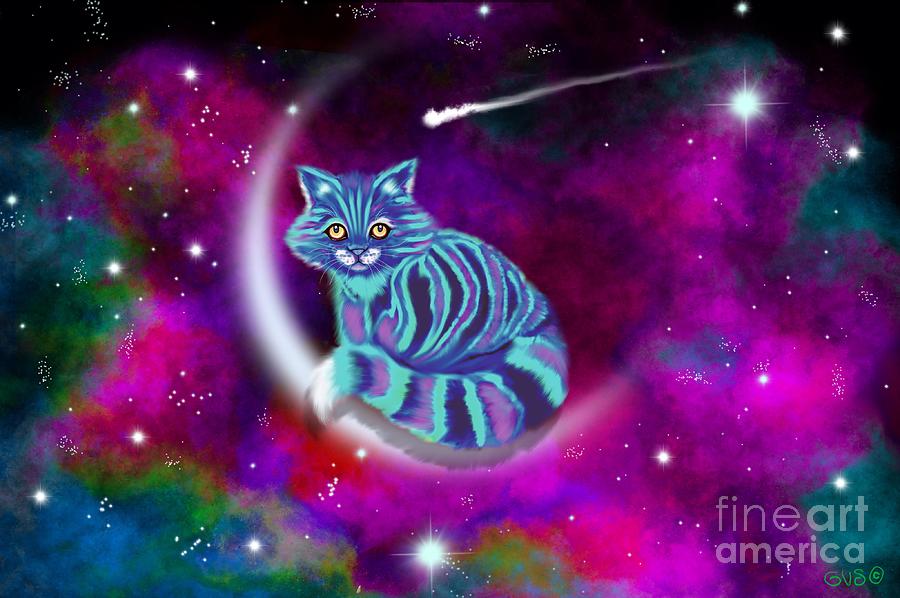Moon Cat Universe Digital Art