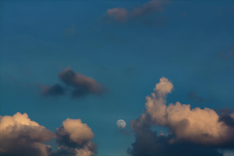 Moon Clouds And Sky Photograph