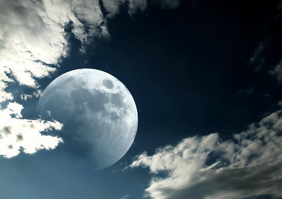 Moon Clouds Photograph by Diana Angstadt