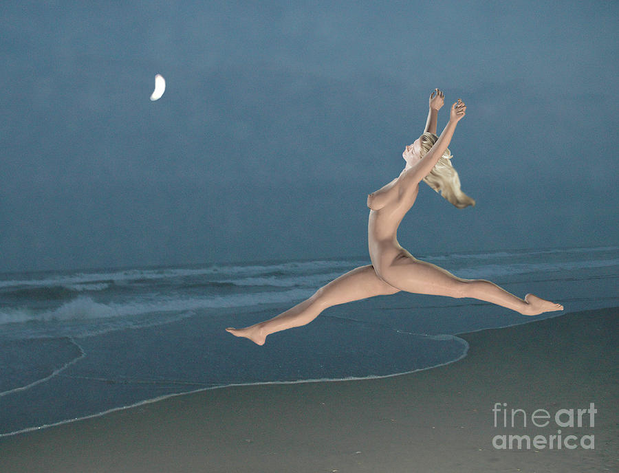 Beach Photograph - Moon Dance by Broken Soldier