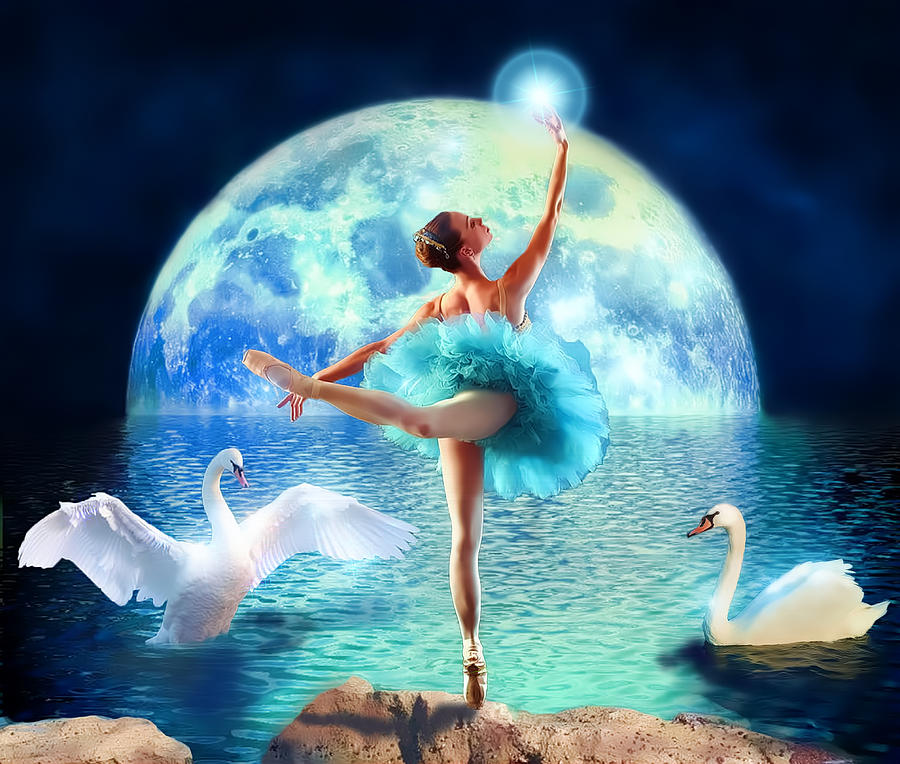 Moon Dancers Digital Art by VRL Arts - Pixels