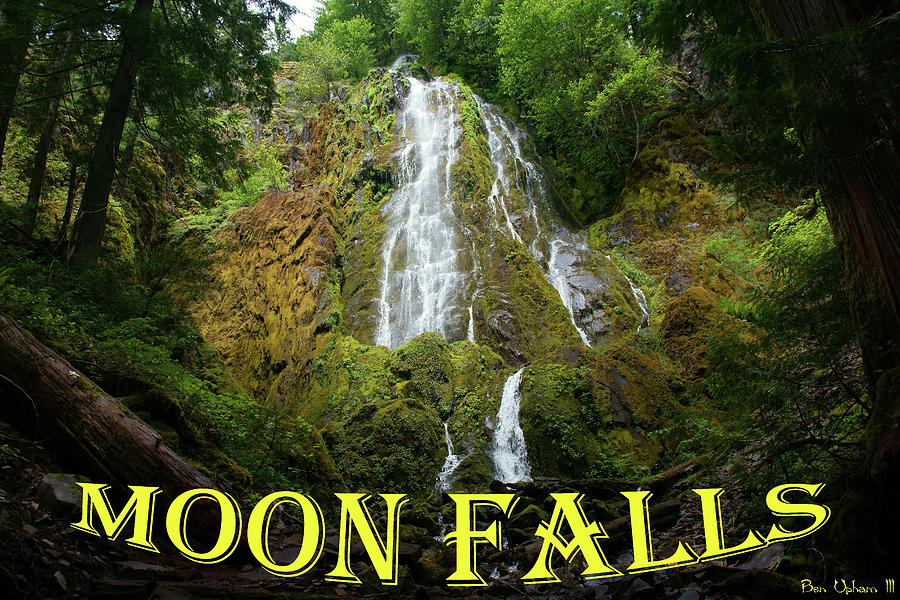 Moon Falls #1 with Text Photograph by Ben Upham III