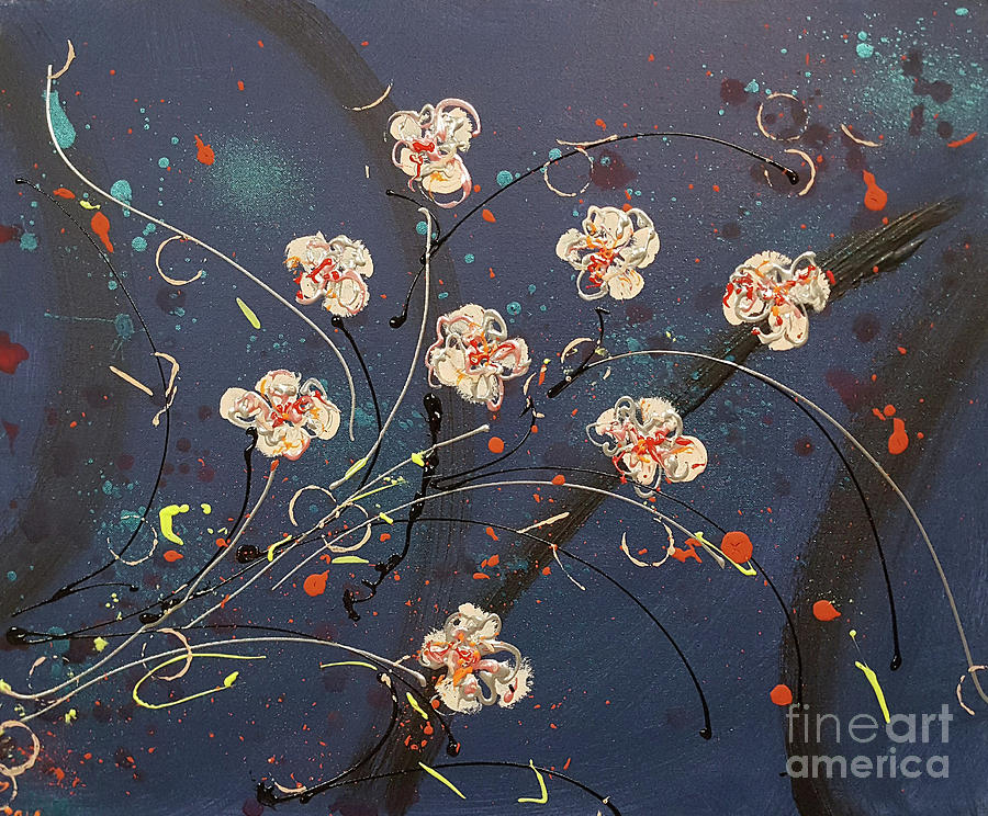 Moon Flowers Painting By Cheryle Gannaway,Floating Subfloor Basement