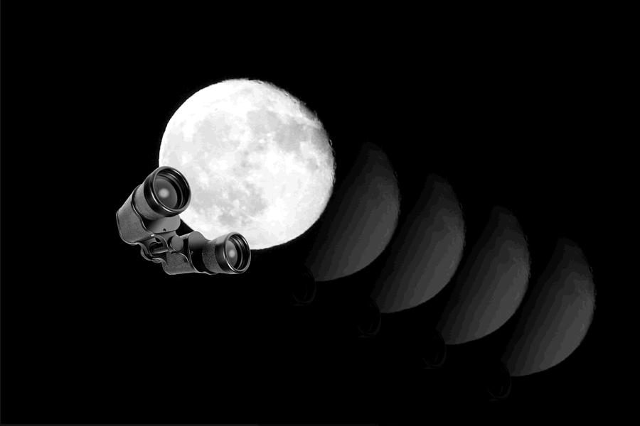 Moon Gazing Photograph by Joyce Dickens
