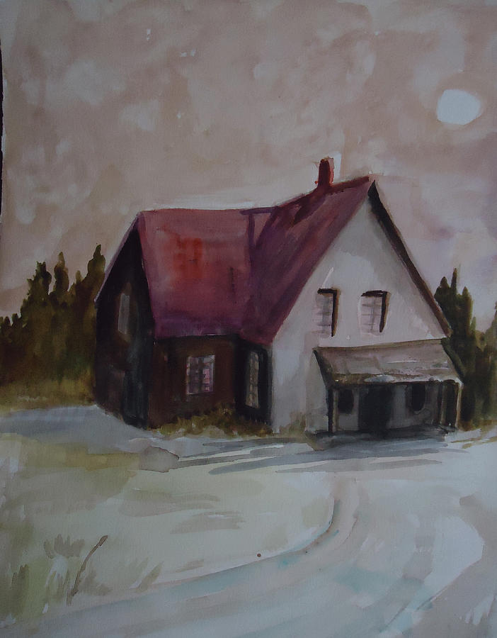 Moon House Painting by Charme Curtin