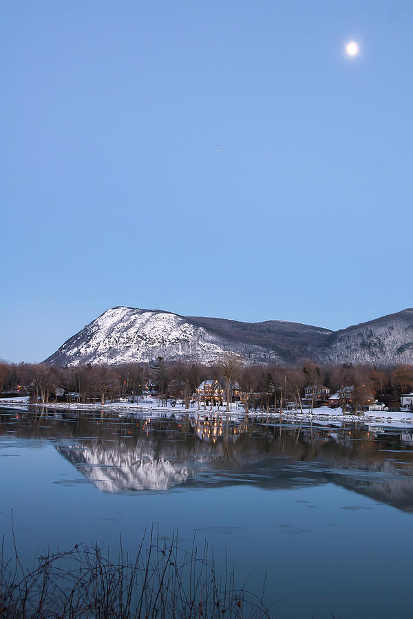 Moon Over Mont Saint Hilaire by Rick Shea Moon Over Mont Saint Hilaire by Rick Shea