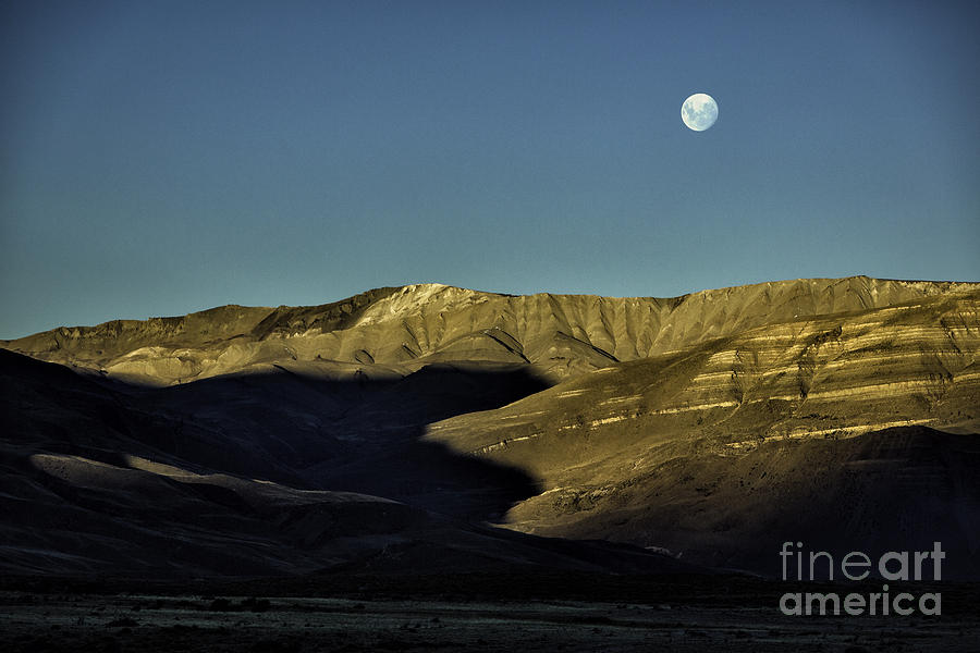 Moon Over Mountains 1 Photograph by Timothy Hacker