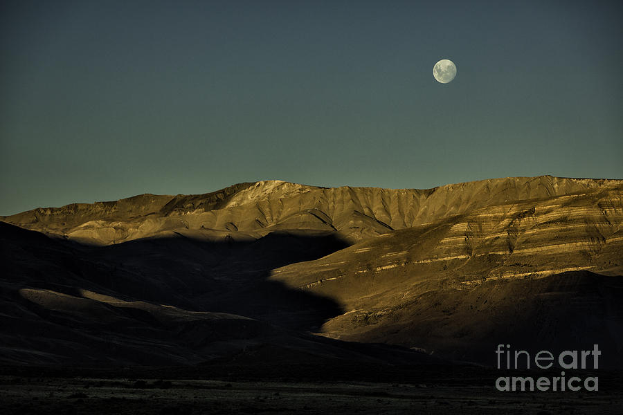 Moon Over Mountains Photograph by Timothy Hacker