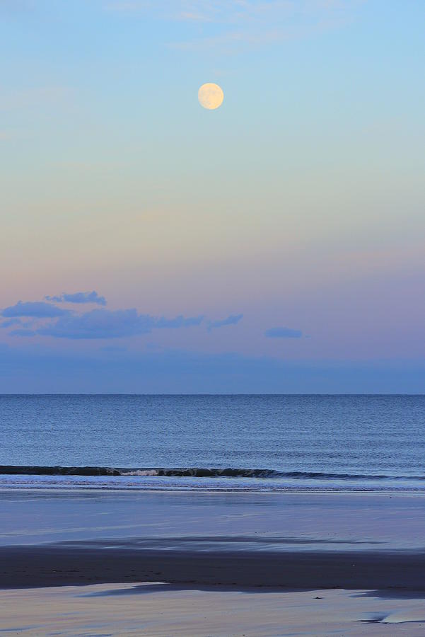 Moon Over North Atlantic Ocean Photograph by Anita Hiltz - Fine Art America