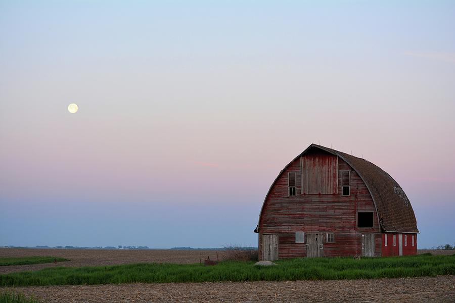 Moon Over Royal Barn 2 Photograph by Bonfire Photography