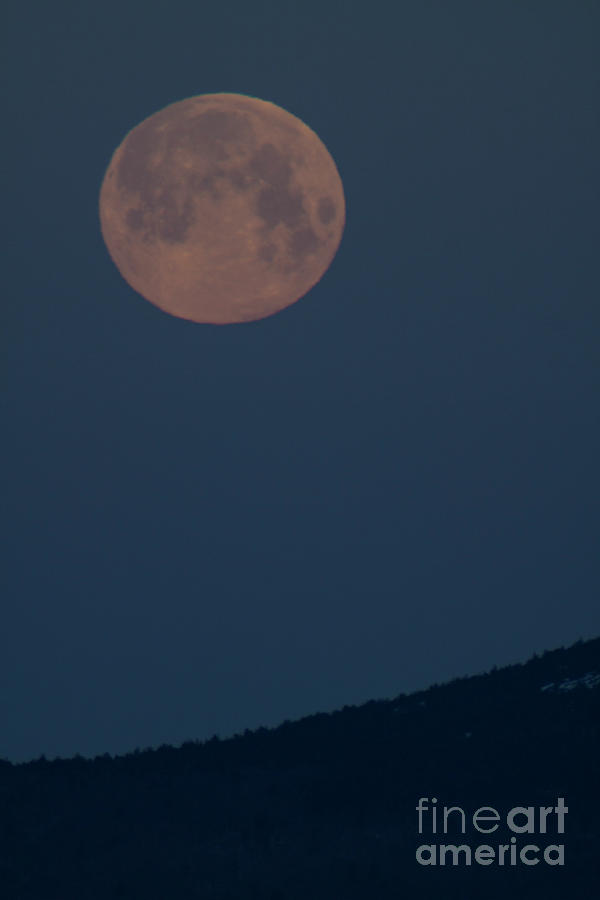 Moon over the Mountain Photograph by Xine Segalas