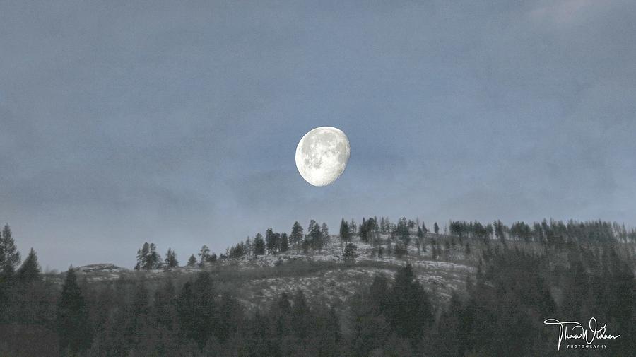 Moon over the Selkirks Photograph by Than Widner Photography - Fine Art ...